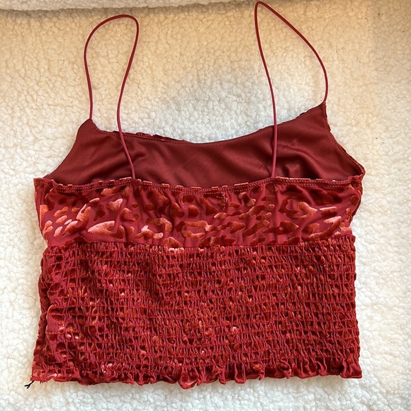 Leopard Print Velvet Tank, Urban Outfitters, Size Small, Worn Once - Picture 2 of 2